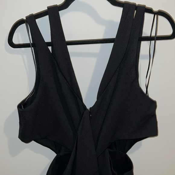 ANTHROPOLOGIE CUTOUT CROSSOVER MIDI DRESS (L) - Picture 9 of 16